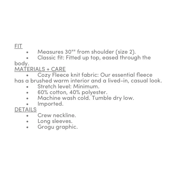 Torrid Grogu Sweatshirt NWT - Picture 3 of 3